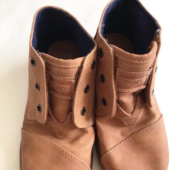 Toms brown Botas Cupsole sneakers EUC size 10 toddler - Picture 5 of 9